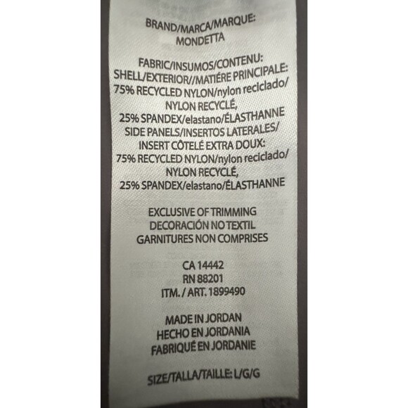 Mondetta High Rise Ribbed Panel Legging Jogger Athletic Womens  Large Purple New - Picture 9 of 9